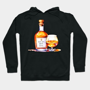 Watercolor Drink Cognac Hoodie